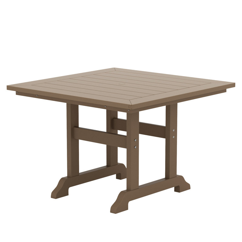Joubert 4 - Person Patio Dining Set with Square Table, Weathered Wood