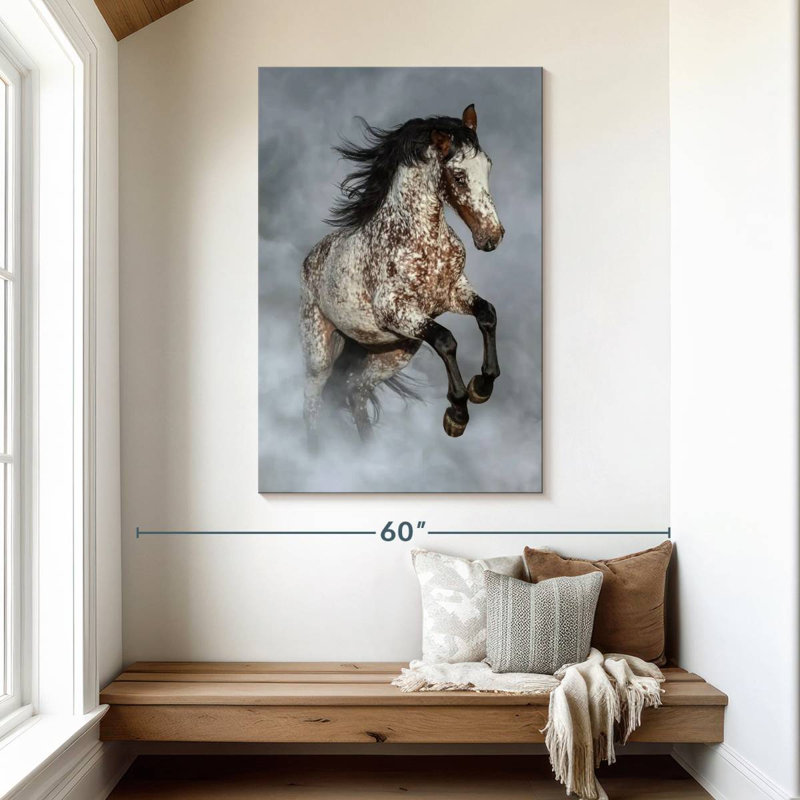 Brampt brumeux Appaloosa, H 48 po x l 32 po