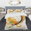 Ensemble de housse de couette en microfibre / polyester Golden Spiral Mouvement II Bedding-1858420399