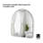 Hubba Arched Wall Mirror with Metallic Frame for Bathroom, Entryway, Living Room-90869660