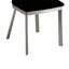 Ensemble de 2 chaises d'appoint en microfibre et métal Capucina