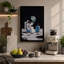 Astronaut on the Moon Modern - Wrapped Canvas-600082848-600082877