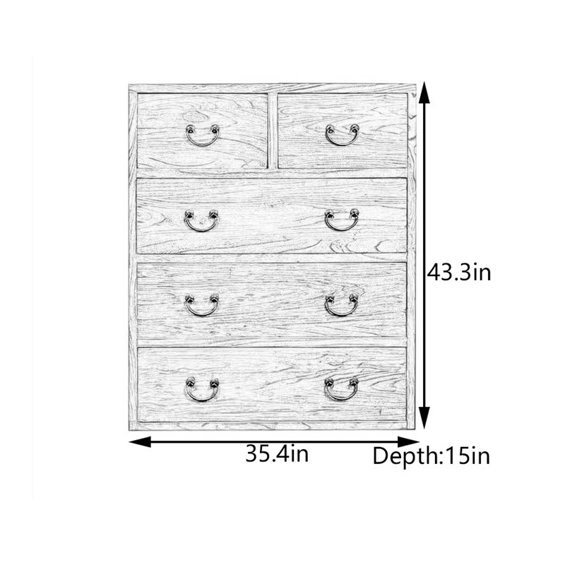 Console en bois d'orme massif