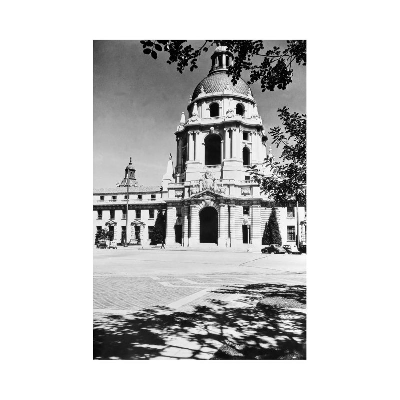 1930s City Hall Building Pasadena California USA - Wrapped Canvas Print, 20.32 cm H x 30.48 cm W