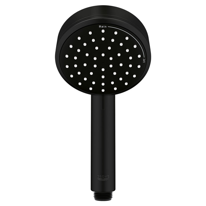 Pomme de douche à main multifonction Tempesta® Cosmopolitan avec buses SpeedClean, Noir mat