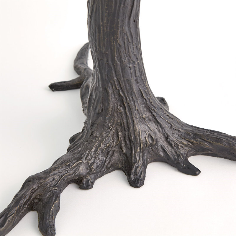 Granite End Table, Black