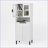 4-Door Tall Storage Bookcase with Tempered Glass, Adjustable Shelves | White MDF Engineered Wood