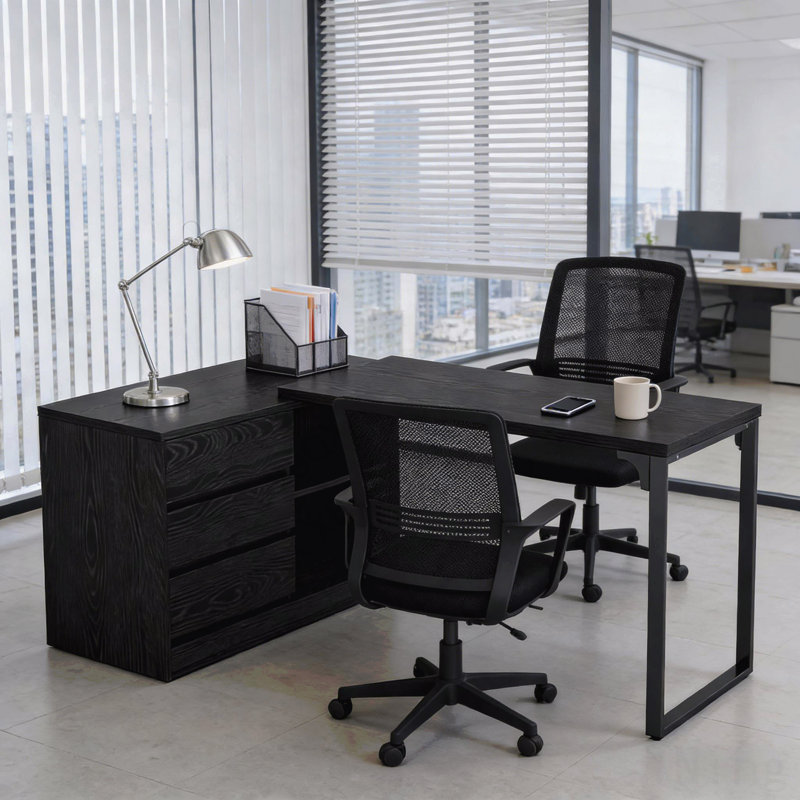 Reversible Corner Office Desk,L-Shaped Computer Desk,Executive Desk