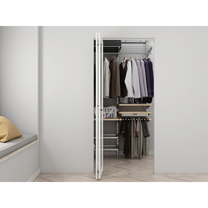 White Frosted Glass MDF Bifold Door with Stainless Steel Hardware