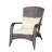 Beige Cushioned Patio Chair. Ergonomic Design For Outdoor Relaxation. Tall , Wide . Pe , Steel, . Water & . 250 Lbs Weight Limit. Assembly Required. Tools Supplied Cushion Folding Space, Capacity.-449356361-449356367