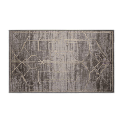 Tapis gris lavable à la machine