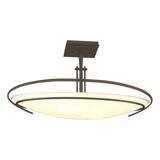 Mackintosh 2 - Light 23.6" Simple Bowl Semi Flush Mount