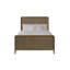 Full Bed - 82.5" x 56.25" x 54" - Solid Wood+MDF - 1 Piece - Bed - Light Brown - Vertical panel detailing