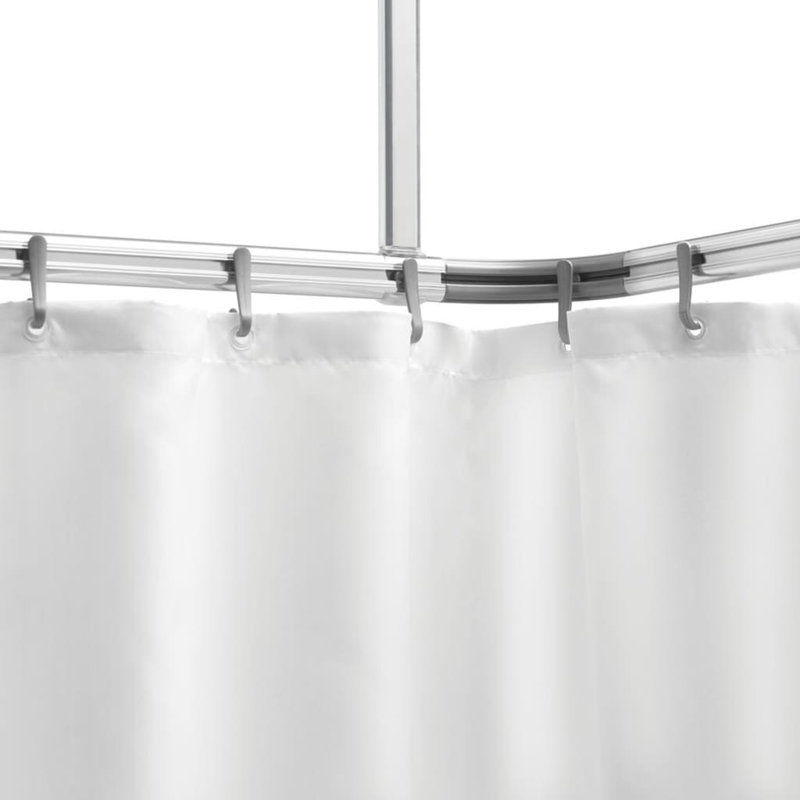 Sealskin Shower Curtain Rail Set Easy-Roll, Matte Aluminium