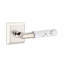 Select Round Privacy (Bed & Bath) Door Lever with Square Rosette-1697236056-1697236006