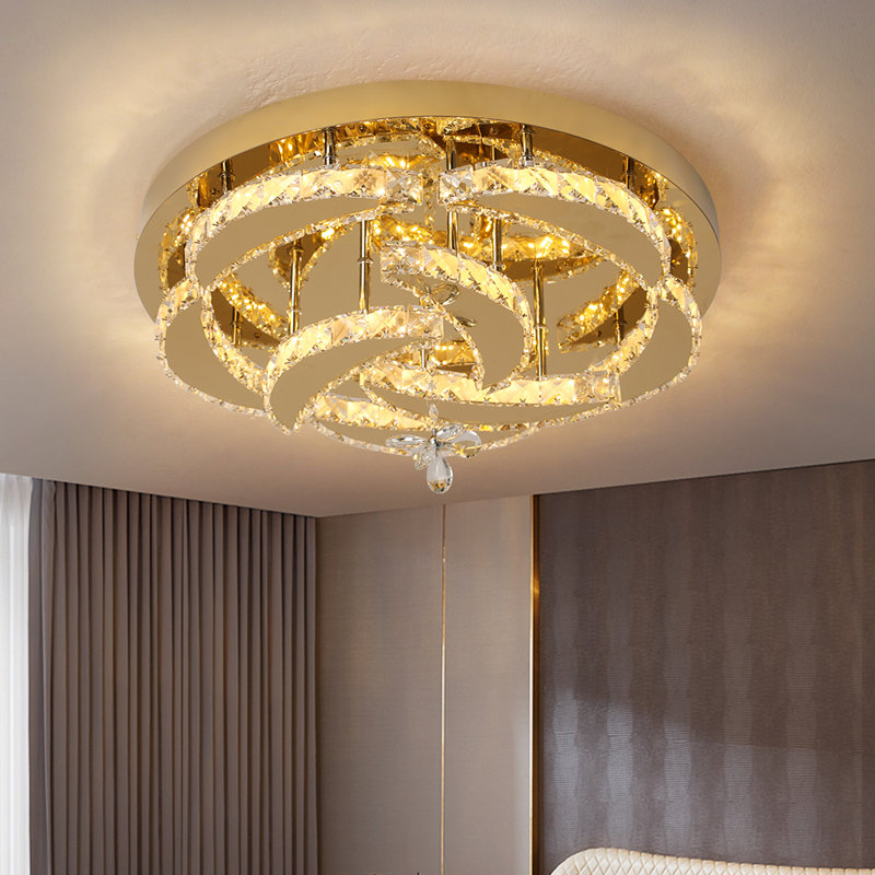 Alachua 8 - Light Crystal Chandelier with Crystal Accents, Gold, Yes
