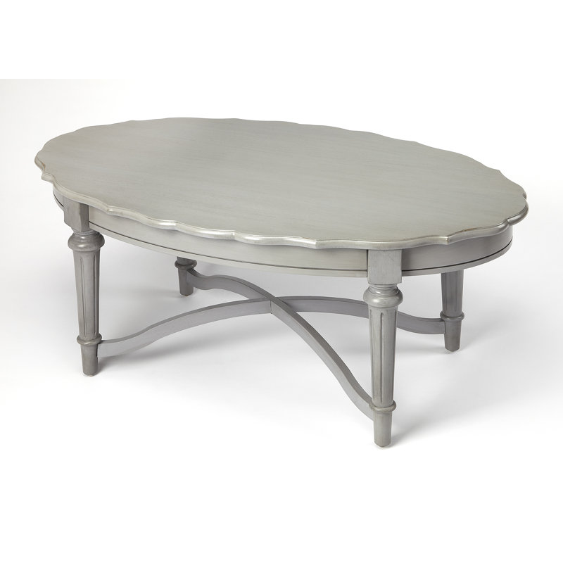 Kiley Cross Legs Coffee Table, Grey