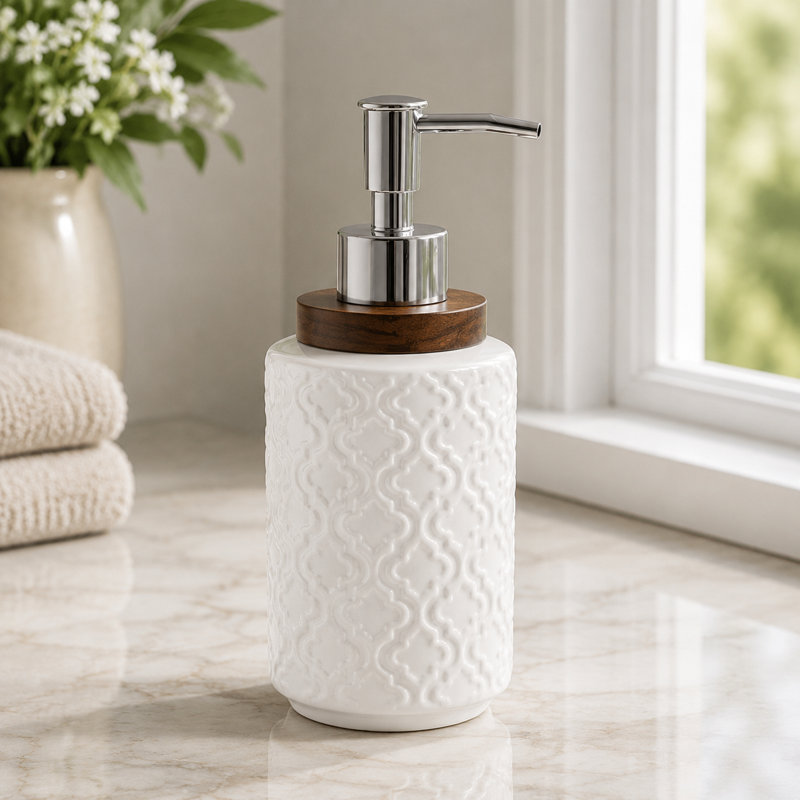 Ensemble d'accessoires de salle de bain en céramique