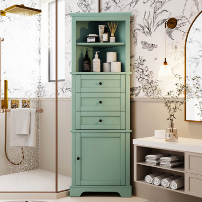 Armoire de rangement à 3 tiroirs avec tablette réglable pour différentes pièces