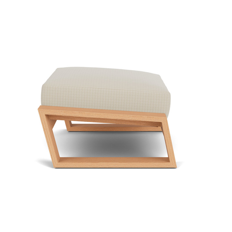 Pursuit Rectangle Outdoor Ottoman Patio Ottoman, Beach Natural