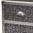 Klemperer Accent Cabinet, 1-Cabinets, 1-drawer, Silver/Grey 28.00'' H X 16.10'' W X 13.65'' D