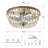 19-Inch Modern Crystal Ceiling Fan With Light