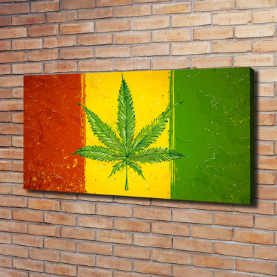 Rasta Flag - Wrapped Canvas Print