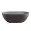 Spacieux, 63 pouces, surface solide, autoportante, baignoire de trempage, gris mat, approuvé, drain central 63 ", trop-plein et drain autoportant gris, détente confortable