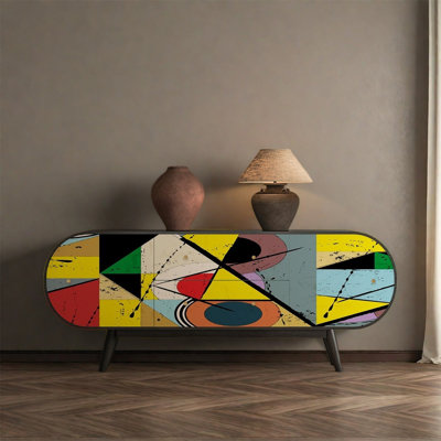 Buffet en pin avec tiroirs de rangement