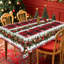 Nappe 1pc, thématique de Noël, nappe ronde / rectangulaire, manteau de cheminée, décoration de Noël, décoration de salle à manger pour fêtes, housse de table ronde de Noël, accessoires de cuisine festive, plusieurs tailles disponibles-825435687