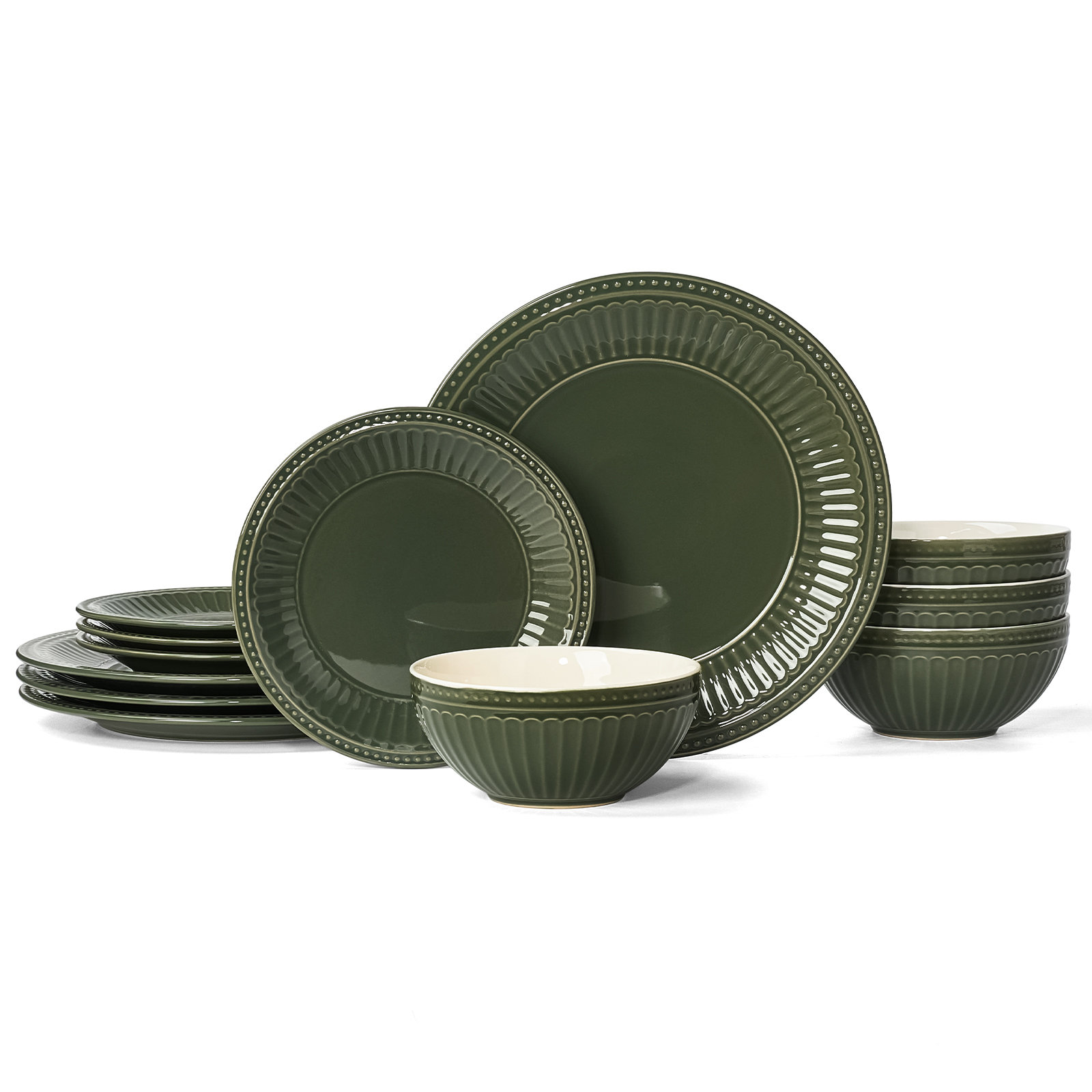 Birch Lane™ 12 Piece Stoneware Dinnerware Set, Service for 4 & Reviews | Birch Lane