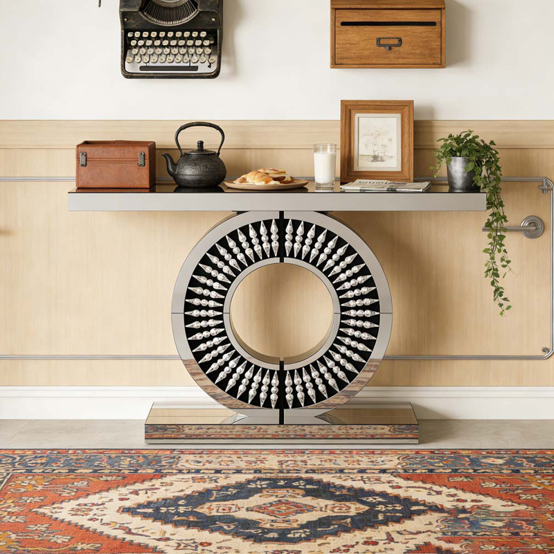 Table console avec miroir et miroir