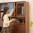 Solid wood black walnut bookcase