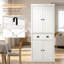 Armoire de rangement autoportante, armoire de cuisine avec tablettes réglables, armoire de salle de bain élégante
