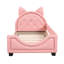 Lit de jour simple tapissier avec oreilles de carton, rose