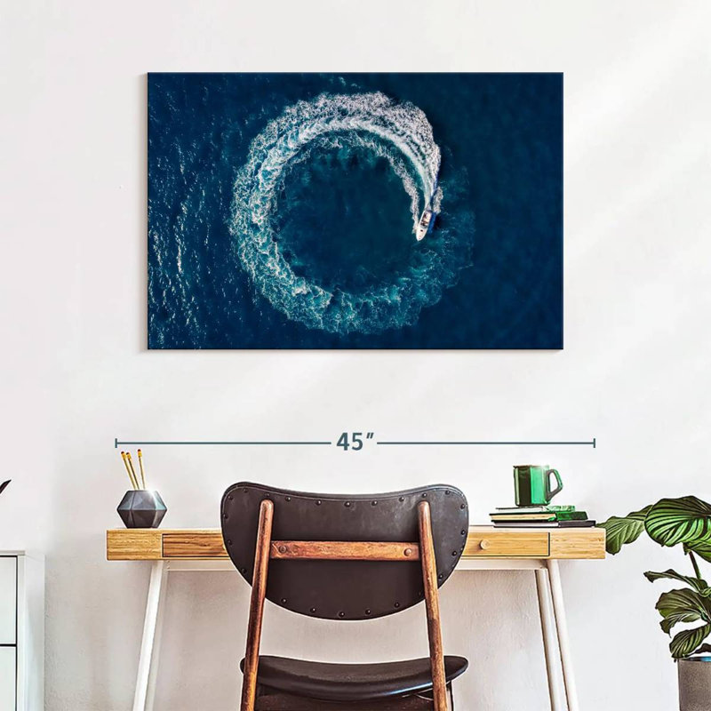 Mehar, boucle de bateau en mer, H 26 po x l 39 po