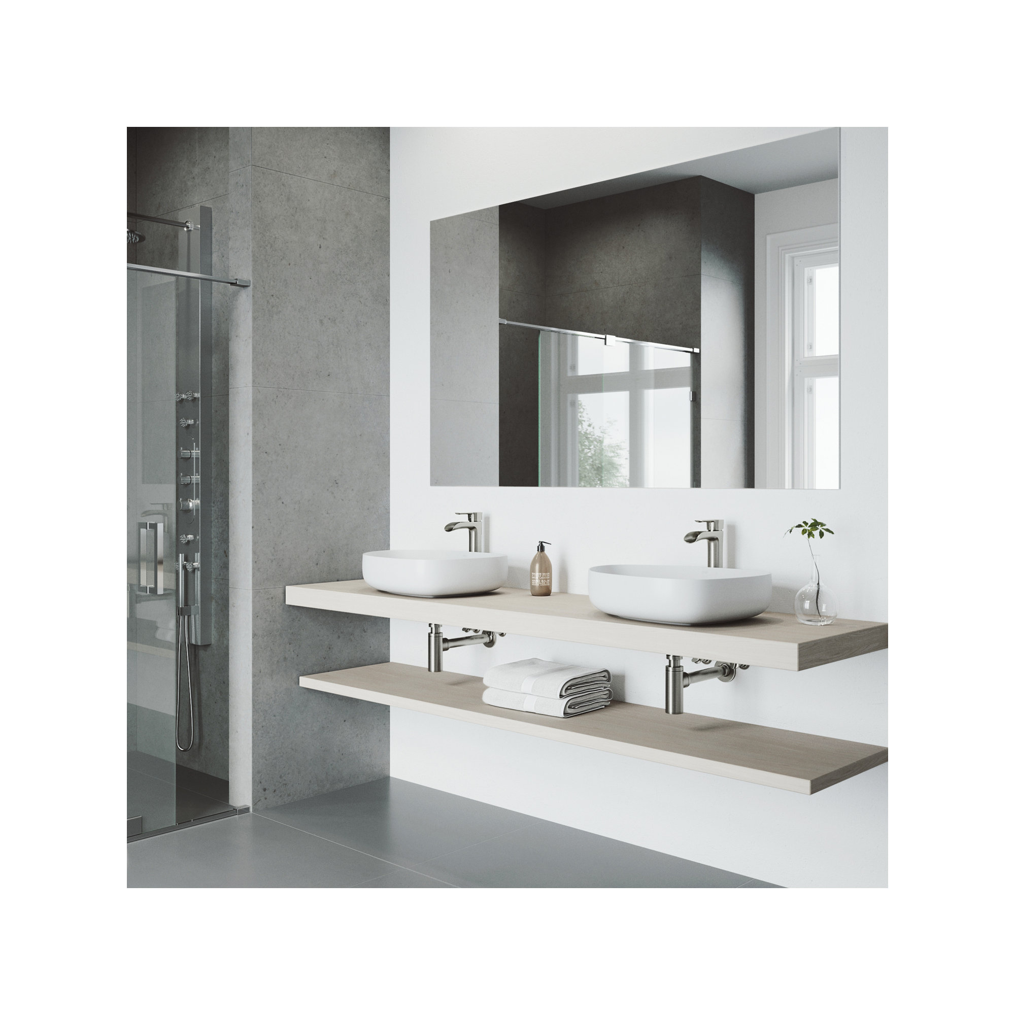Peony 20" L x 15" W x 5" H Matte Stone White Handmade Novelty/Specialty Vessel Bathroom Sink