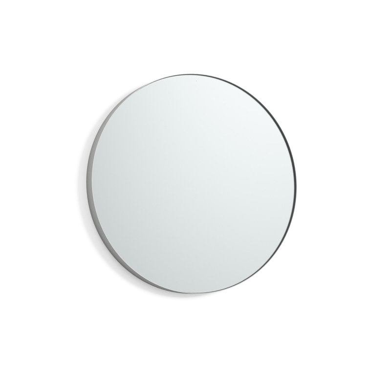 De Soto Metal Wall Mirror, White