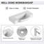 Meuble-lavabo simple mural 24 po avec comptoir en céramique 24 po-129241281
