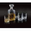BarCraft Cut Glass Decanter Set