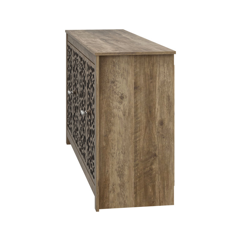 Arrastia Traditional Coordinated Dining Storage Sideboard Set Of 2, Knotty Oak