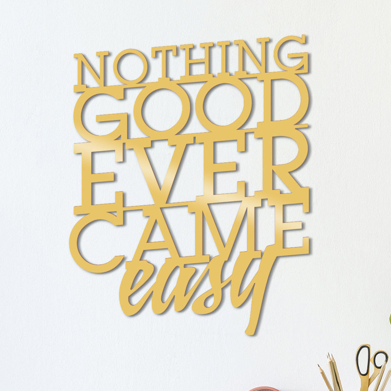 Wall Decor on Metal, Gold