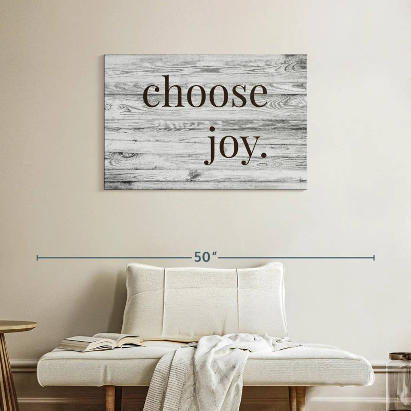 Choose Joy Typography, 24" H x 36" W