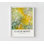 "Le chemin à travers les iris" par Claude Monet, décor de chemin jaune, iris rose, fleurs classiques de Claude Monet, reproduction d'art