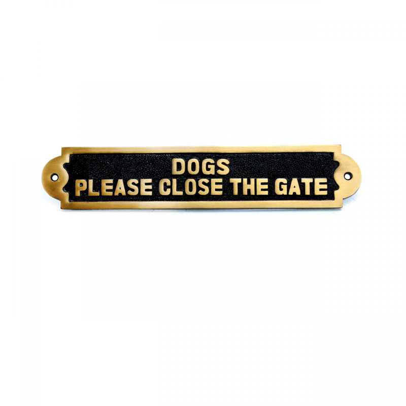 Plaques «Dogs Veuillez fermer la porte»