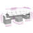 Vidaxl Garden Sofa Set Black