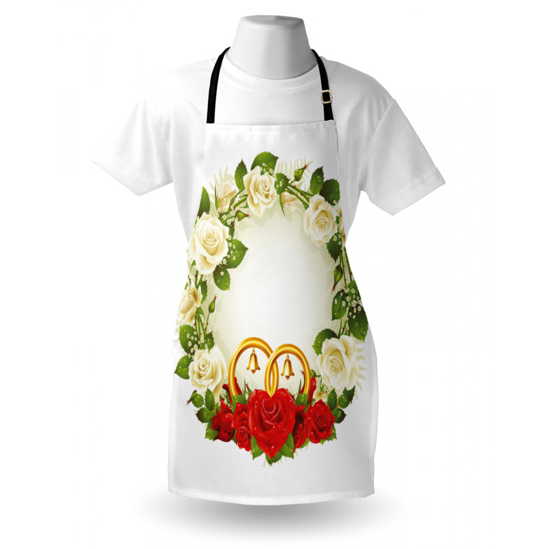 Wedding Floral Bib Apron
