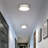 16 Inch 23 Watt LED Indoor Flush Mount Ceiling Fixture with Color Temperature Selection, Frosted Acrylic Shade-109763897-109763898