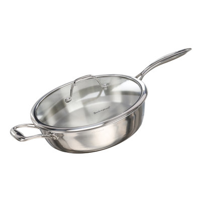 Buckingham Elite Tri-Ply 18/8 Stainless Steel Sauté Pan With Helper Handle 28 Cm