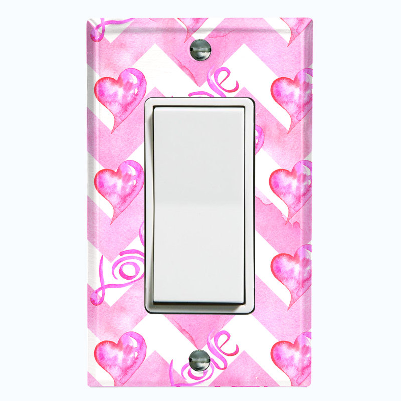Patterned 1 - Gang Toggle Light Switch Standard Wall Plate